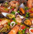 Tradicional receita espanhola, a paella de frutos-do-mar – Foto: Guia da Cozinha  Foto: Guia da Cozinha