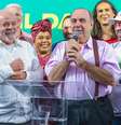Lula durante evento de campanha em Belo Horizonte neste domingo, 9  Foto: Divulgação/Ricardo Stuckert   
