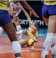 HOLANDA ESPORTES 30-09-2022 VOLEI BRASIL X JAPAO Brasil faz pior jogo contra Japão e perde primeira no Mundial de vôlei Seleção ensaia uma reação, mas vê japonesas dominarem partida e vencerem por 3 sets a 1 NA FOTO GABI FOTO FIVB  Foto: ESTADAO / undefined / Estadão