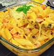 Macarrão na panela de pressão com presunto e queijo – Foto: Guia da Cozinha  Foto: Guia da Cozinha