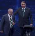 Lula e Bolsonaro durante debate na Band  Foto: Estadão
