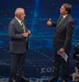 O presidente e candidato à reeleição, Jair Bolsonaro (PL), participa de debate com Luiz Inácio Lula da Silva (PT) na Band  Foto: BRUNO ROCHA/ENQUADRAR/ESTADÃO CONTEÚDO