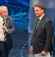 Lula e Bolsonaro em debate na Band  Foto:  Renato Gizzi/Agência O Dia / Estadão