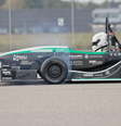 Carro da Green Team, que atingiu recorde mundial de aceleração  Foto: Reprodução / YouTube GreenTeam Uni Stuttgart