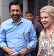 O prefeito de São Paulo, Ricardo Nunes (MDB), e Marta Suplicy; ex-prefeita é secretária de Relações Internacionais  Foto: WERTHER SANTANA/ESTADÃO / Estadão