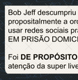 Corrente insinua que Roberto Jefferson reagiu à prisão para atrapalhar live de Bolsonaro  Foto: Aos Fatos
