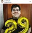 Em postagem original, Casimiro comemora os 29 anos e agradece seguidores: "Muito obrigado pra quem tirou um tempinho pra me dar parabéns, pra quem ainda não conseguiu, aproveite essa chance!! Amo vocês! ❤️😄"   Foto: Casimiro / Instagram