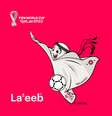 La'eeb, que em árabe significa "jogador super habilidoso", está escalado para ser o mascote oficial do torneio  Foto: 