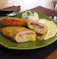 Filé de frango recheado com creme de milho – Foto: Guia da Cozinha  Foto: Guia da Cozinha