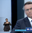 Bolsonaro no debate da Globo  Foto: Reprodução/Globoplay