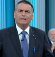 Luiz Inácio Lula da Silva (PT) e Jair Bolsonaro (PL) participam de debate  Foto: Reprodução/TV Globo