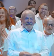 Lula durante gravação da nova versão da canção  Foto: 