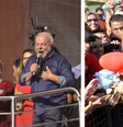 À esquerda, Dilma durante ato que celebração da vitória de Lula, na Avenida Paulista, em São Paulo, no domingo, 30; à direita, Dilma deixando o Palácio da Alvorada, em Brasília, em 2016.   Foto: Montagem/Agência Estado/Futura Press