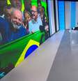 Os jornalistas Willian Bonner e Renata Lo Prete comentaram o primeiro discurso do presidente eleito   Foto: Reprodução/ TV Globo