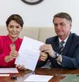 Michelle Bolsonaro e Jair Bolsonaro  Foto: @michellebolsonaro_