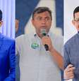 Imagem mostra Paulo Dantas (MDB), Wilson Lima (União) e Coronel Marcos Rocha (União), eleitos aos governos de Alagoas, Amazona e Rondônia, respectivamente.  Foto: Imagem: Reprodução / Alma Preta