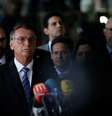 Jair Bolsonaro durante primeiro pronunciamento após derrota para Lula  Foto: Adriano Machado / Reuters