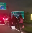 Imagens que circulam nas redes sociais mostram pessoas andando até o Aeroporto de Guarulhos, em São Paulo.  Foto: Reprodução/Twitter