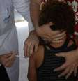 Aplicação da primeira dose da vacina contra Covid-19 em crianças no Rio de Janeiro.  Foto: Tomaz Silva/Agência Brasil / Estadão