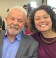 Juliana Gonçalves foi intérprete no discurso de Lula na Avenida Paulista  Foto: Arquivo Pessoal / Arquivo Pessoal