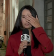 A repórter se manifestou, dizendo que teve apenas um mal-estar  Foto: Reprodução
