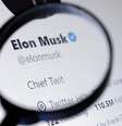 Ilustração fotográfica com a conta de Elon Musk no Twitter vista através de uma lupa
28/10/2022
REUTERS/Dado Ruvic  Foto: Reuters
