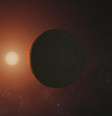 Ilustração do Trappist-1 orbitando sua estrela anã  Foto: NASA/JPL-Caltech