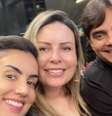 Guilherme de Pádua com a esposa e uma amiga, horas antes de morrer  Foto: Reprodução/Instagram