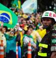 Apoiadores do presidente Jair Bolsonaro participam de ato antidemocrático em frente ao QG do Exército, em Brasília. Na foto, um protesto no feriado de Finados.  Foto: Wilton Júnior/Estadão Conteúdo – 02/11/2022 / Estadão