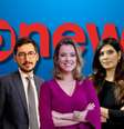 Nilson Klava, Natuza Nery e Andréia Sadi se destacaram na cobertura eleitoral da emissora de notícias  Foto: Reproduções