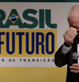 Lula se emociona durante discurso no CCBB de Brasília   Foto: Reprodução