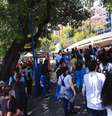 Vestibulandos são vistos entrando na universidade são judas Tadeu, na região da zona leste da cidade de São Paulo, para realizar a prova do ENEM de 2022, neste domingo,13  Foto: ETTORE CHIEREGUINI/AGIF - AGÊNCIA DE FOTOGRAFIA/ESTADÃO CONTEÚDO