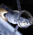 Ilustração: a parte superior do foguete colocará a cápsula Orion na rota para a Lua  Foto: NASA / BBC News Brasil