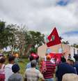 Assentamento do MST em terreno pertencente à Ferbasa, na Bahia  Foto: Divulgação/MST / Estadão