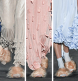 Chinelos de pelúcia no SPFW   Foto: Marcelo Soubhia/agfotosite / Elas no Tapete Vermelho