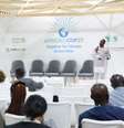 Painel africano durante a COP 27.  Foto: Imagem: Pedro Borges/Alma Preta / Alma Preta