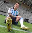 Chuteira usada por Messi na Copa do Mundo  Foto: Lance!