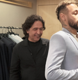 Neymar e Ricardo Almeida na prova do terno   Foto: Divulgação / Elas no Tapete Vermelho