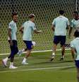 Jogadores brasileiros fazem primeiro treino do Brasil no Catar   Foto: REUTERS/Amanda Perobelli