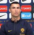 Cristiano Ronaldo em coletiva  Foto: Reprodução/Seleção Portuguesa