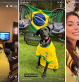 Vitoria Telles e Joana Sans, companheiras de Alex Telles e Daniel Alves, respectivamente, compartilharam mensagens nas redes sociais  Foto: Reprodução/Montagem