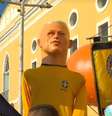 Richarlison virou meme após aparição de boneco de Olinda na TV  Foto: Reprodução/TV Globo
