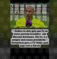 Posts difundem que o jogador Richalison dedicou os dois gols que fez na partida contra a Sérvia ao presidente Jair Bolsonaro, o que é falso.  Foto: Aos Fatos