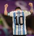 Messi celebra vitória da Argentina na Copa do Mundo  Foto: REUTERS/Kai Pfaffenbach