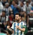 Lionel Messi durante a partida entre Argentina e México pela Copa do Mundo do Catar.  Foto: Reuters/Dylan Martinez