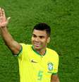 Casemiro fez o único gol da Seleção Brasileira diante da Suíça  Foto: Reuters
