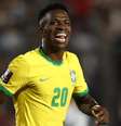 A foto mostra o jogador da seleção brasileira Vinicius Júnior  Foto: CBF / Alma Preta