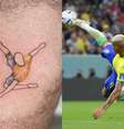 Tatuagem de Richarlison, feita por Weslley  Foto: Reprodução/Instagram/@wes__tattoo