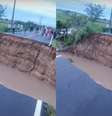 Rodovia cede em Sergipe  Foto: Reprodução YouTube
