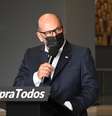 Dimas Covas durante coletiva de imprensa no Palácio dos Bandeirantes em São Paulo   Foto: Andre Ribeiro